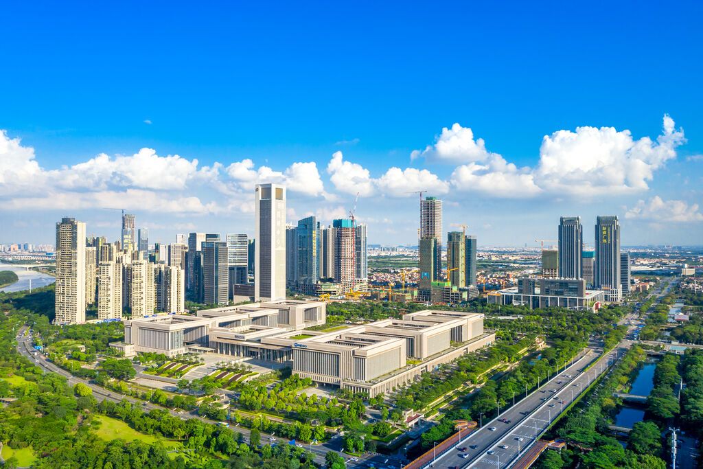 俯瞰佛山新城。图片由佛山日报社提供