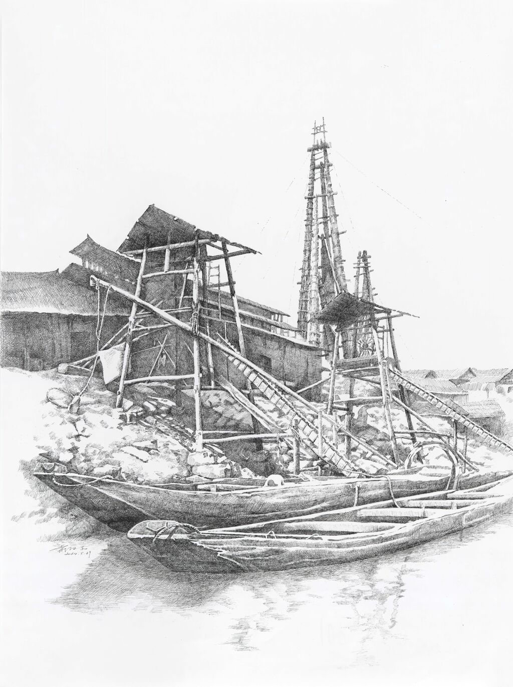 100 《歲月·輸鹵船》 郝向東 80x60cm.jpg