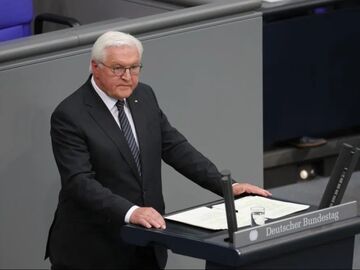 德总统罕见访英 呼吁欧洲重拾自信