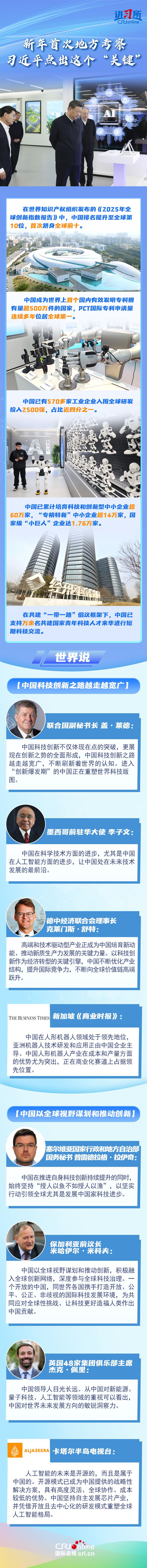 【讲习所·中国与世界】新年首次地方考察 习近平点出这个“关键”