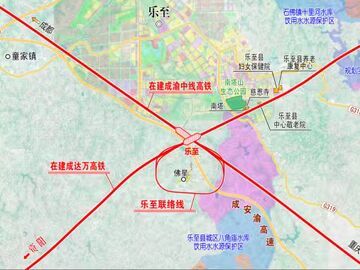 关键节点贯通！成渝中线与成达万高铁在乐至“牵手成功”