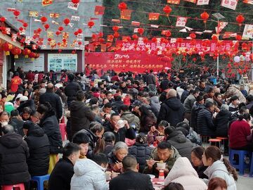 千人同席年味浓，广元这个村提前过年啦！