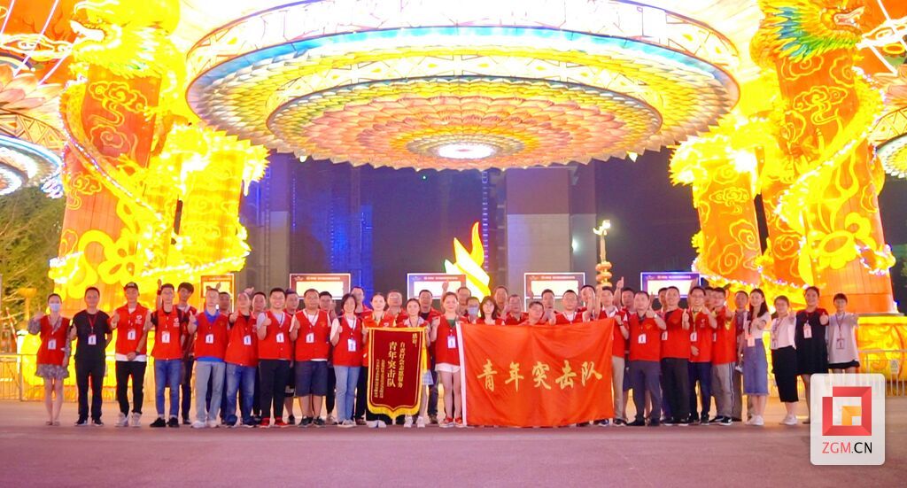 青年黨員突擊隊(duì)員參與燈會(huì)志愿服務(wù).JPG