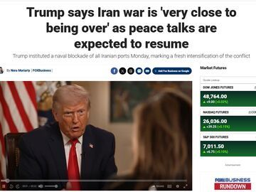 美伊重启谈判之际 特朗普称伊朗战事已“接近结束”