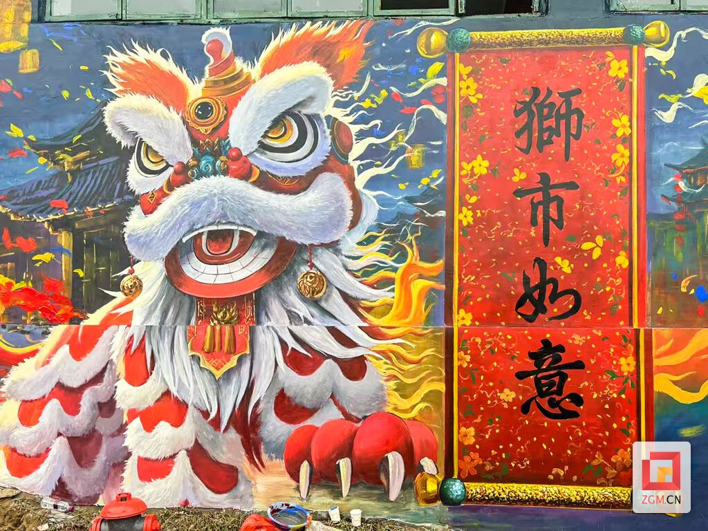 狮市古镇墙绘（资料图）.jpg