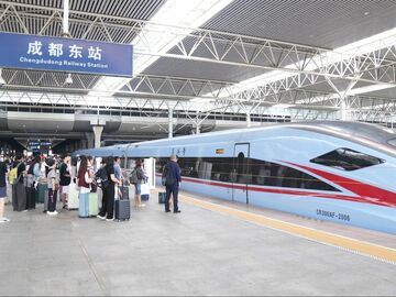 7月1日起，从成都至湛江、北京部分列车升级提速，最多节约8小时