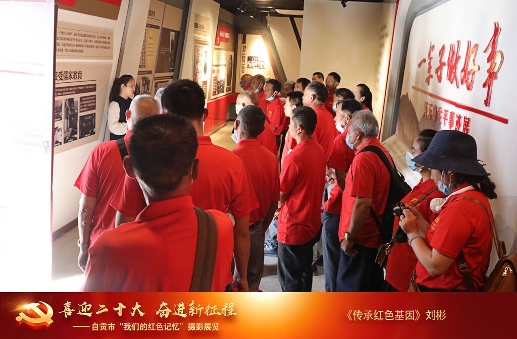 劉彬《傳承紅色基因》+2021年6月5日自貢沿灘區(qū)富全鎮(zhèn)代寺村黨支部組織黨員干部28名參觀吳玉章陳列館，講解員為大家講解，開展黨史教育。3V1A5517副本.jpg