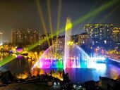 沿滩龙湖公园音乐喷泉