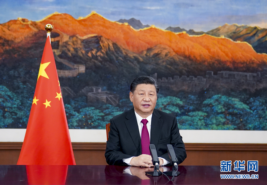 1月25日，国家主席习近平在北京以视频方式出席世界经济论坛“达沃斯议程”对话会并发表特别致辞。新华社记者 李学仁 摄设为缩略图设为缩略图