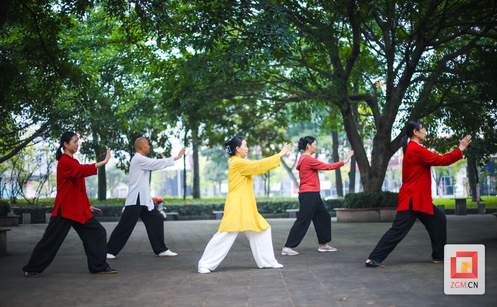 每天早上中老年人們都會(huì)在南湖體育館練習(xí)太極 (2).jpg