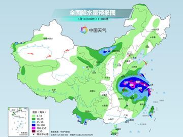 浙江安徽等地台风雨仍猛烈 四川盆地华南热意仍盛