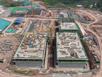 【聚焦重大项目】南部水厂建设正酣 多点作业全面提速