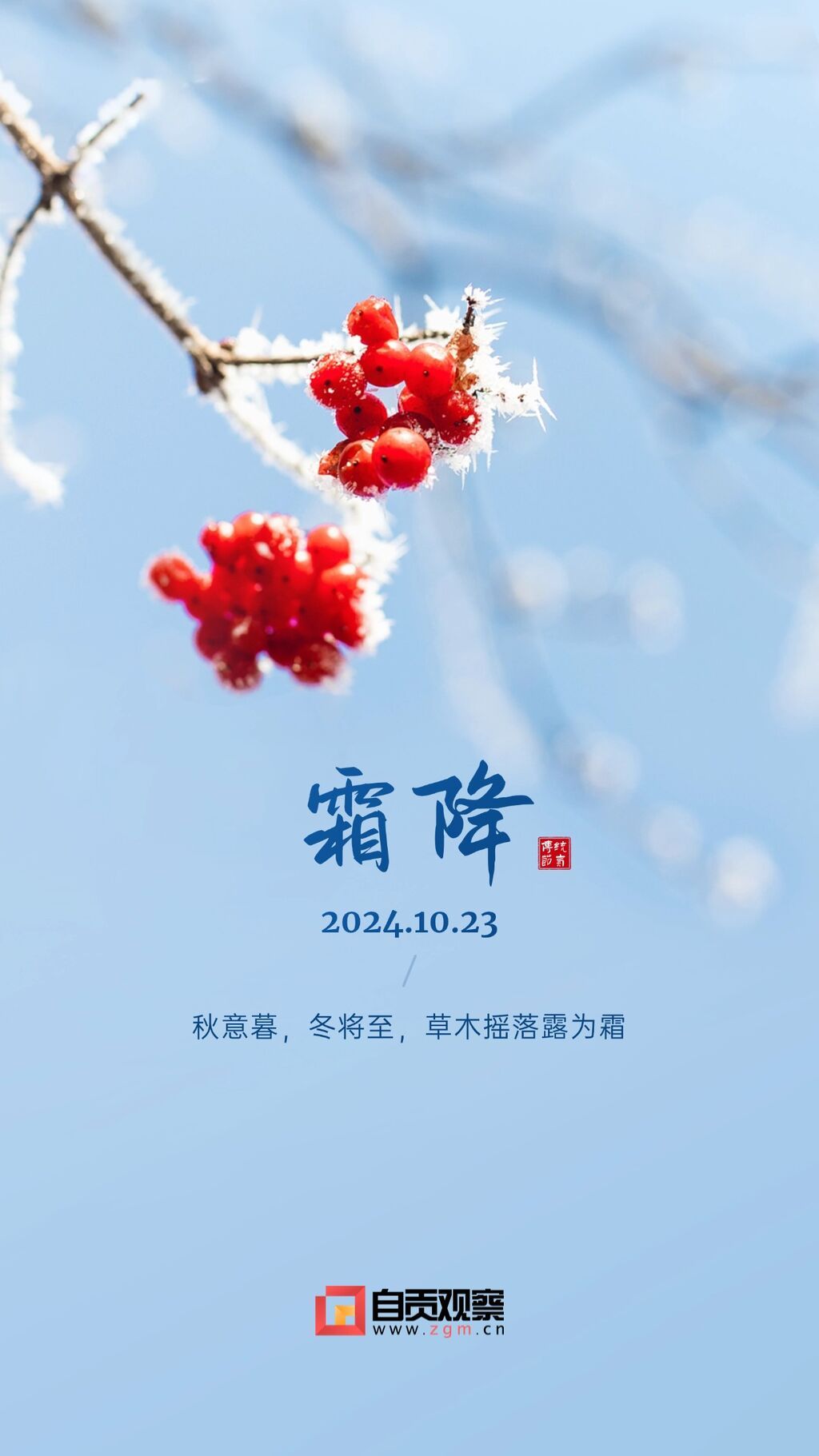 霜降節(jié)氣你好秋天下雪早安手機(jī)海報(bào).jpg