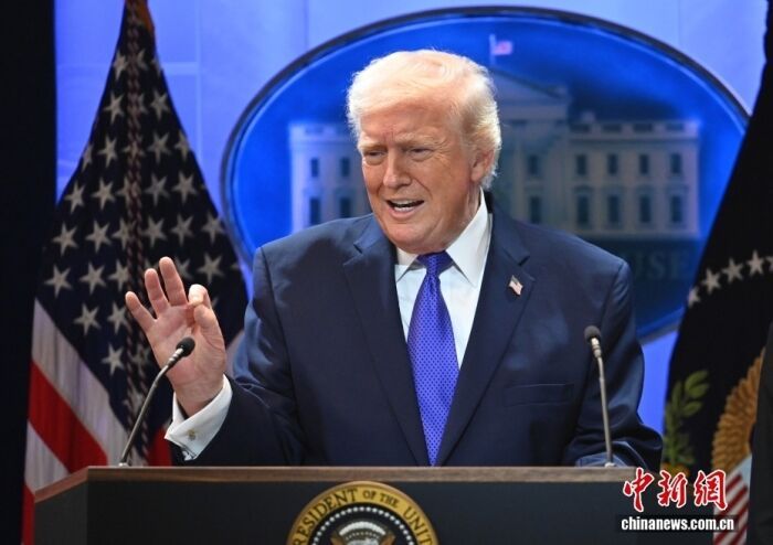 资料图：美国总统特朗普。<a target='_blank' href='/'>中新社</a>记者 陈孟统 摄