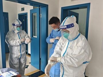 沿滩镇卫生院开展登革热、基孔肯雅热蚊媒传染病应急演练