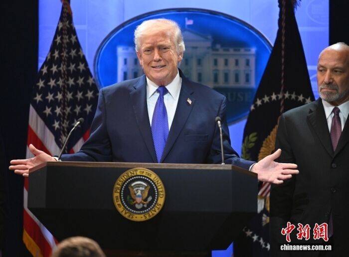 资料图：美国总统特朗普。<a target='_blank' href='/'>中新社</a>记者 陈孟统 摄