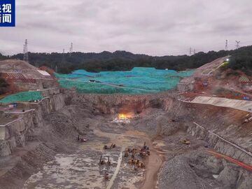 三峡枢纽新通道先行开挖区爆破开挖全部完成