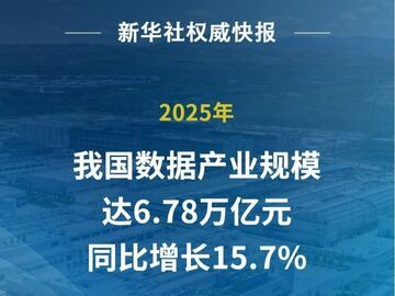 2025年我国数据产业规模达6.78万亿元