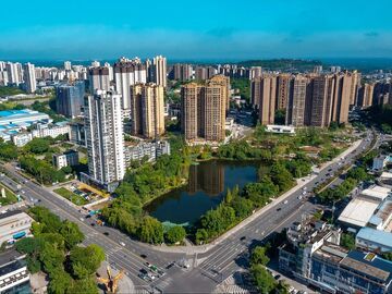 【图赏盐都】西城湿地口袋公园：市民休闲健身宝地