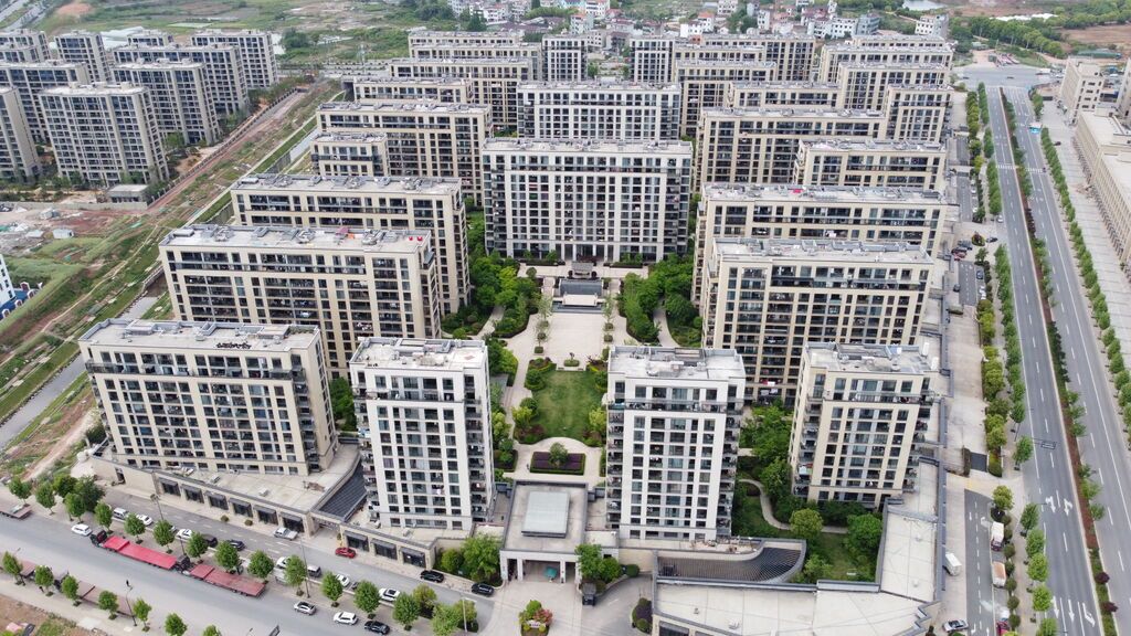 图：义乌城西街道横塘村的蝶变，是金华统筹城乡发展的缩影。横塘新村。图片由金华日报社提供