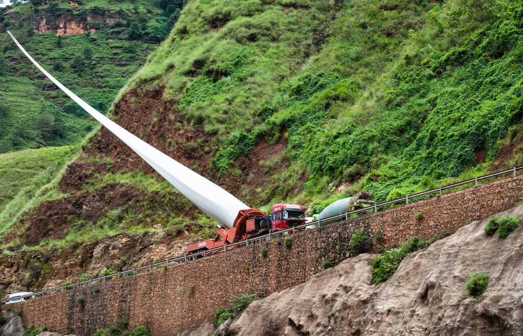 风电叶片运输。会东融媒体中心供图。