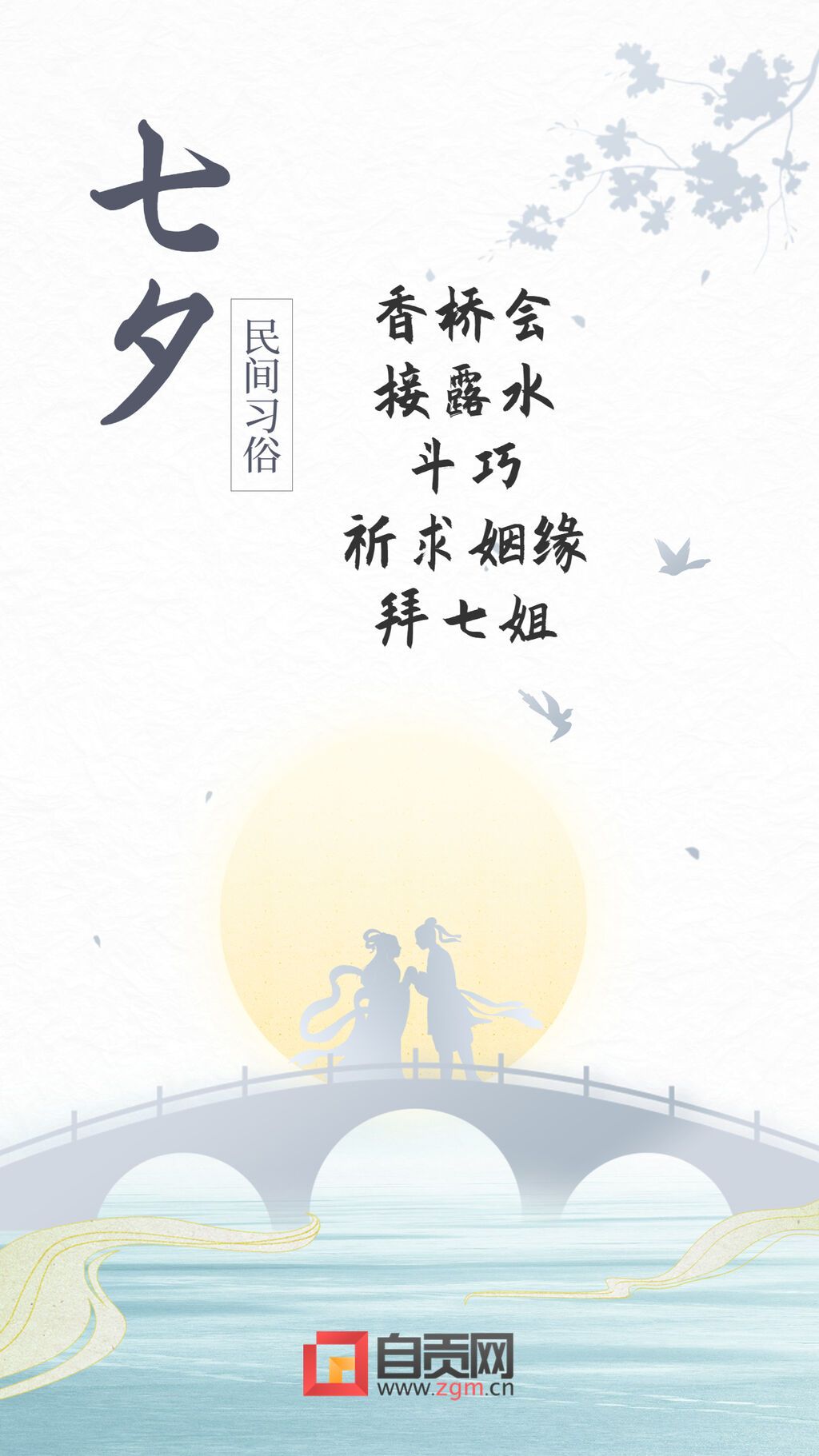 七夕情人節(jié)祝福手繪剪影手機海報(1).jpg