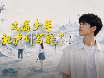 书画传习国风版MV上线！这届少年，把泸州写醉了