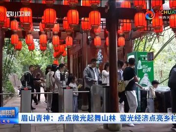 四川新闻联播丨眉山青神：点点微光起舞山林 萤光经济点亮乡村