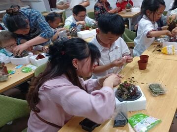 金桂社区童伴之家开展儿童手工微景观DIY活动