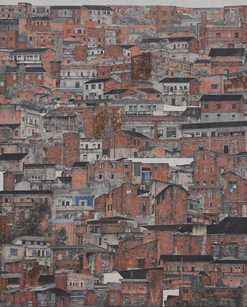 《红房子》240x200cm 纸本设色 2022年-廖代扬-国画.jpg