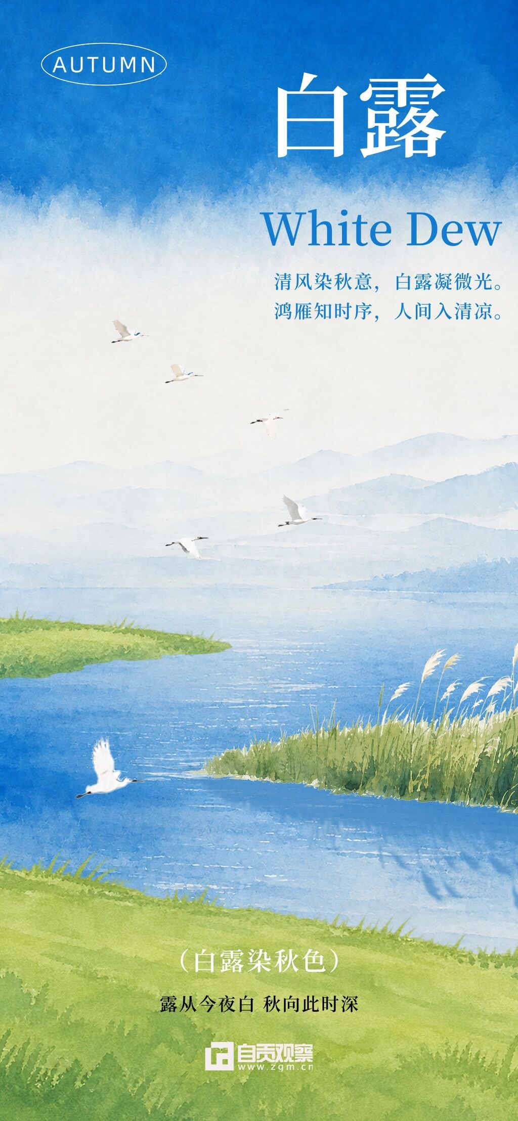 水墨山水展现白露节气主题中国传统二十四节气文化手机全屏海报.jpg