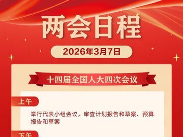 两会日程丨3月7日：人代会审查计划、预算报告 政协举行第二次全体会议