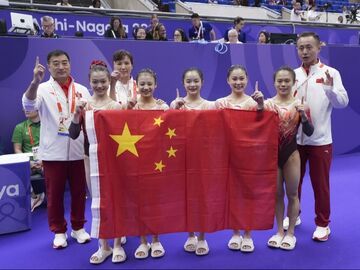 14连冠！中国队夺得亚运会体操女子团体金牌