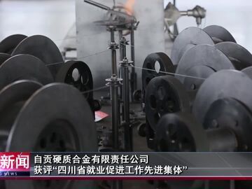 自贡新闻｜自贡硬质合金有限责任公司获评“四川省就业促进工作先进集体”