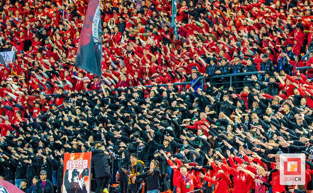 球迷们其声呐喊 人浪翻涌 记者 叶卫东 摄.jpg