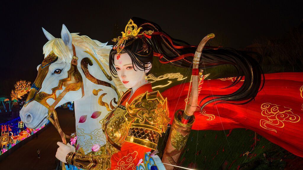 《木兰传奇》灯组 记者 叶卫东 摄.jpg