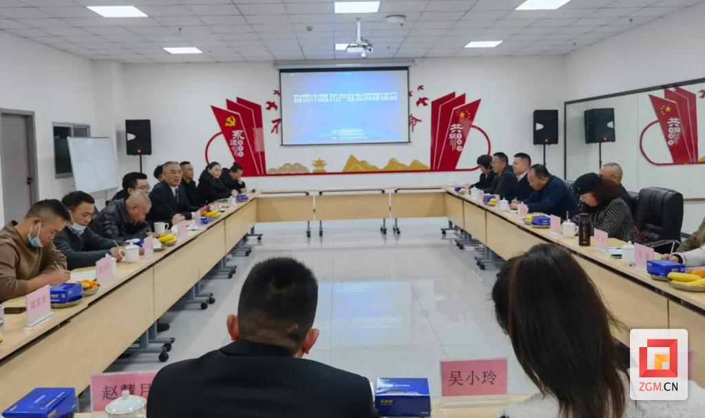 圖：召開自貢市醫(yī)藥產(chǎn)業(yè)發(fā)展座談會