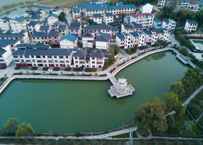 2020年11月20日拍摄的福建省三明市将乐县高唐镇常口村（无人机照片）。新华社记者 宋为伟 摄